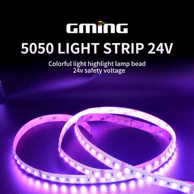 Laagspanning SMD 5050 RGB LED Strip 10m 60st/M Binnen / Buiten