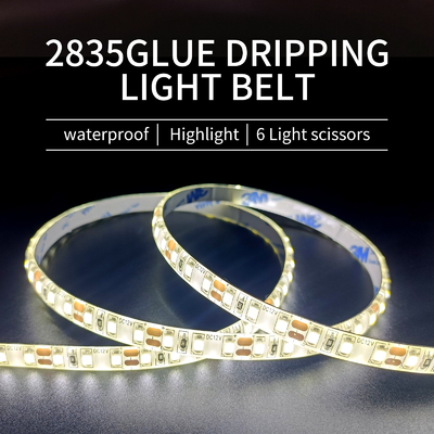 Lijm druipende 2835 LED-stripverlichting Waterdichte lampriem Slanke LED-strip