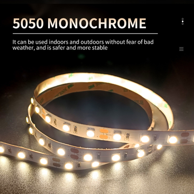 Decoratie voor binnen en buiten SMD 5050 LED-striplicht Monochrome temperatuurlamp